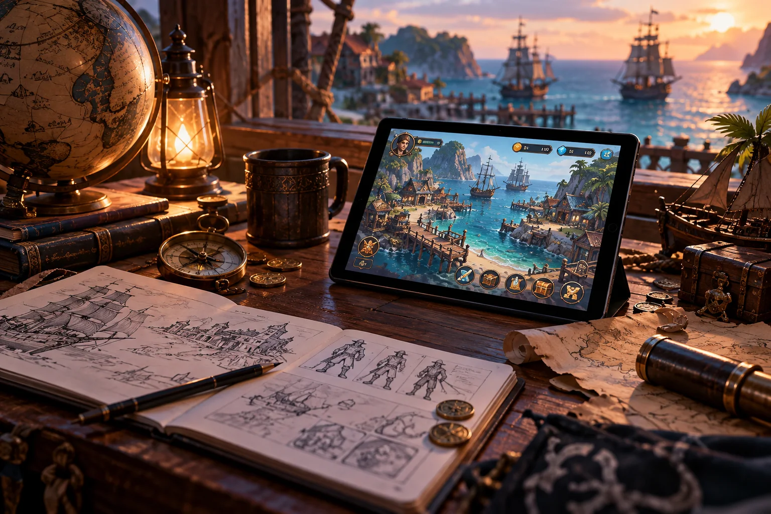 Mesa para testes de RPG mobile